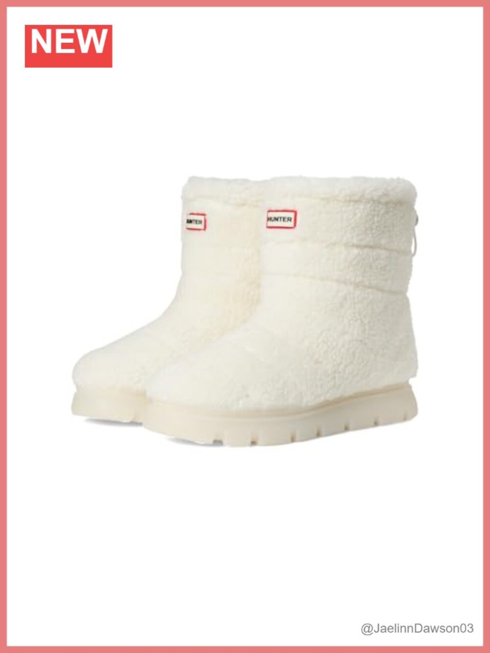 Waterproof Faux Fur Calf High Rain Boots Pull-On Women's Winter Boot